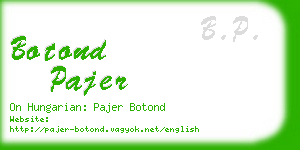botond pajer business card